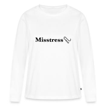 Misstress - Frauen Premium Bio Langarmshirt - Weiß - Vorne - Julia (174cm)