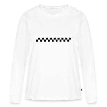 contrôles de ska 1 - T-shirt manches longues Premium bio Femme - blanc - Devant - Julia (174cm)