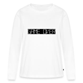 game over - Frauen Premium Bio Langarmshirt - Weiß - Vorne - Julia (174cm)