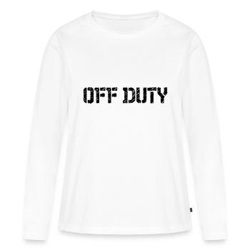 Off Duty - Frauen Premium Bio Langarmshirt - Weiß - Vorne - Julia (174cm)