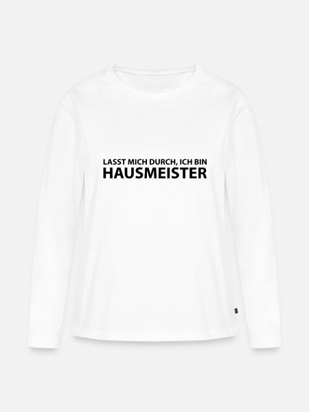 hausmeister - Frauen Premium Bio Langarmshirt - Weiß