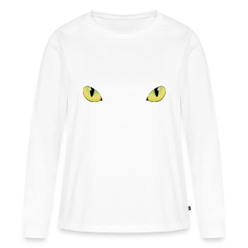 Panther inside - Frauen Premium Bio Langarmshirt - Weiß - Vorne - Julia (174cm)