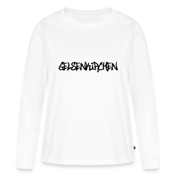 Gelsenkirchen Graffiti - T-shirt manches longues Premium bio Femme - blanc - Devant - Julia (174cm)