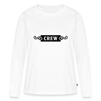 Ornement d’équipage - T-shirt manches longues Premium bio Femme - blanc - Devant - Julia (174cm)