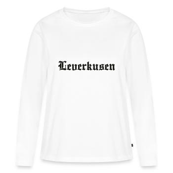 Leverkusen - T-shirt manches longues Premium bio Femme - blanc - Devant - Julia (174cm)