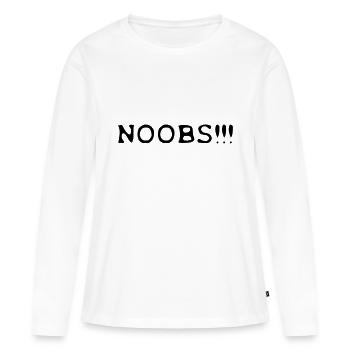 noobs - Frauen Premium Bio Langarmshirt - Weiß - Vorne - Julia (174cm)