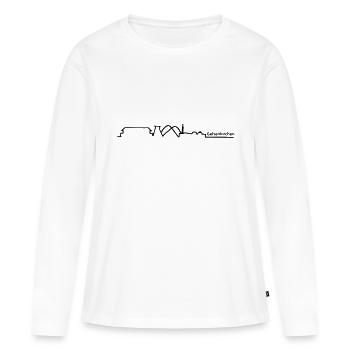horizon gelsenkirchen - T-shirt manches longues Premium bio Femme - blanc - Devant - Julia (174cm)