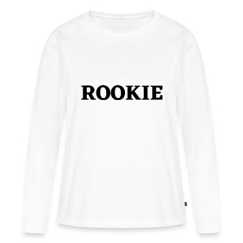 Rookie - Frauen Premium Bio Langarmshirt - Weiß - Vorne - Julia (174cm)