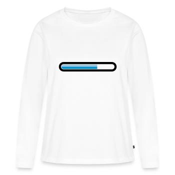 Herunterladen - Frauen Premium Bio Langarmshirt - Weiß - Vorne - Julia (174cm)
