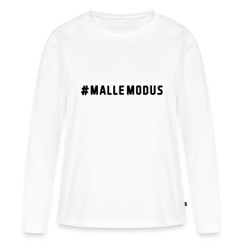 malle modus - Frauen Premium Bio Langarmshirt - Weiß - Vorne - Julia (174cm)