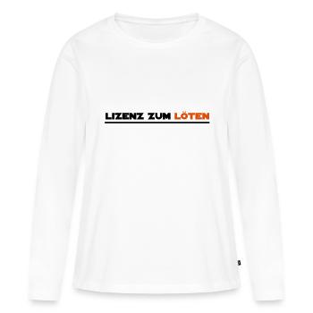 las - T-shirt manches longues Premium bio Femme - blanc - Devant - Julia (174cm)