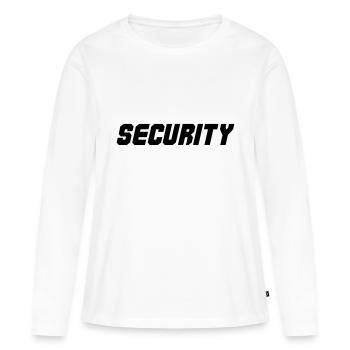security - Women's Premium Organic Long Sleeve Shirt - white - Front - Julia (174cm)