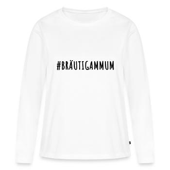 Hochzeit Sohn - Bräutigams MUM - Frauen Premium Bio Langarmshirt - Weiß - Vorne - Julia (174cm)