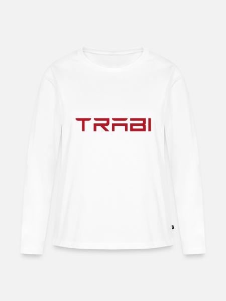 TRABI - lustig - Nostalgie - Frauen Premium Bio Langarmshirt - Weiß