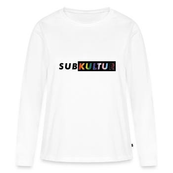 SUBKULTUR CSD - Frauen Premium Bio Langarmshirt - Weiß - Vorne - Julia (174cm)