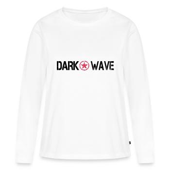 dark wave - Frauen Premium Bio Langarmshirt - Weiß - Vorne - Julia (174cm)