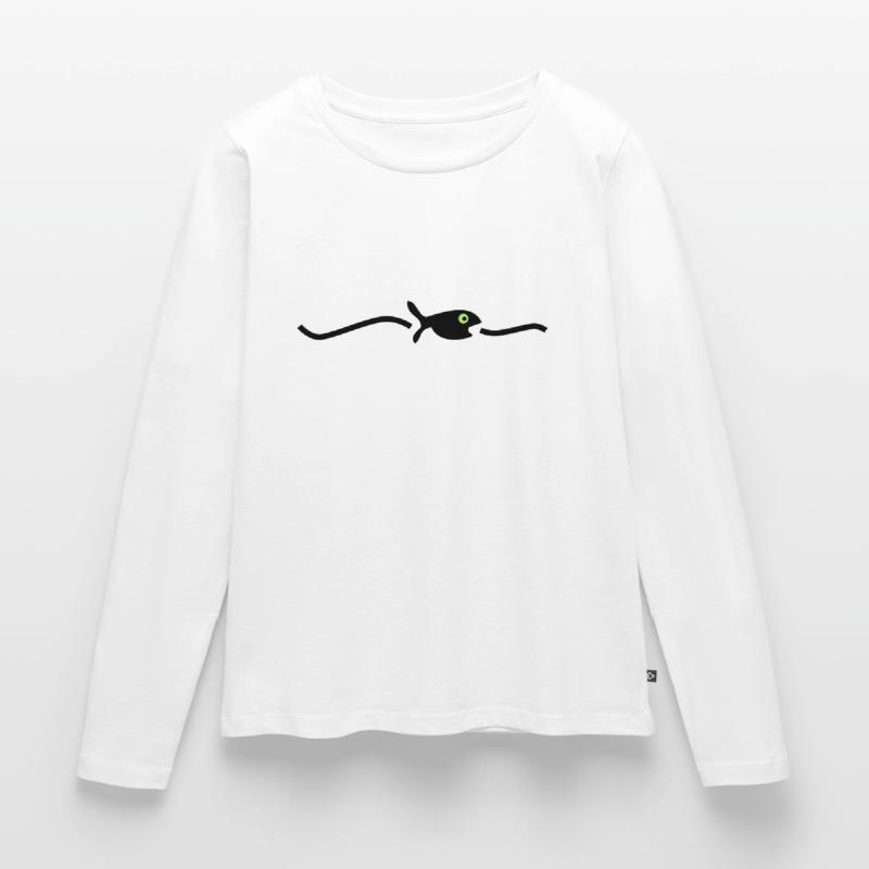 floating fish Women's Premium Organic Long Sleeve Shirt