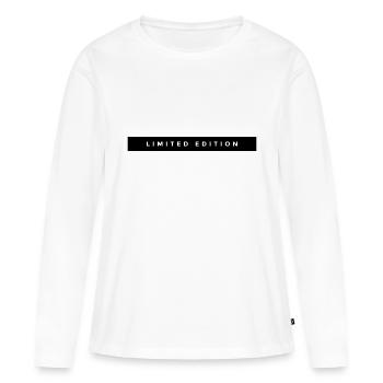 Limited Edition - T-shirt manches longues Premium bio Femme - blanc - Devant - Julia (174cm)