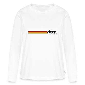 RIDM Rasta - T-shirt manches longues Premium bio Femme - blanc - Devant - Julia (174cm)