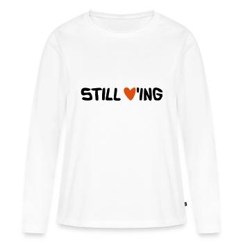 Still Loving - Frauen Premium Bio Langarmshirt - Weiß - Vorne - Julia (174cm)