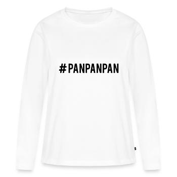 Panpanpan - T-shirt manches longues Premium bio Femme - blanc - Devant - Julia (174cm)
