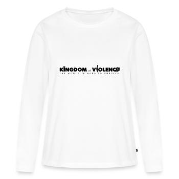 Royaume de la violence - T-shirt manches longues Premium bio Femme - blanc - Devant - Julia (174cm)