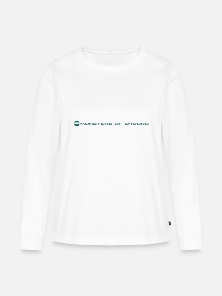 Monsters of Enduro No.2 - Frauen Premium Bio Langarmshirt - Weiß