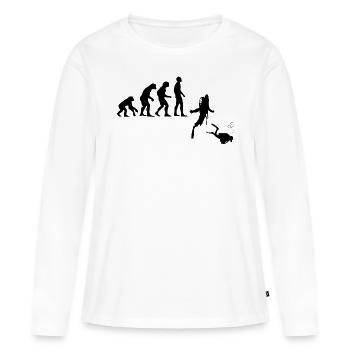 Diving Dive Dive - Women's Premium Organic Long Sleeve Shirt - white - Front - Julia (174cm)