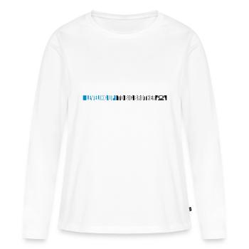 Leveling up big brother - Women's Premium Organic Long Sleeve Shirt - white - Front - Julia (174cm)