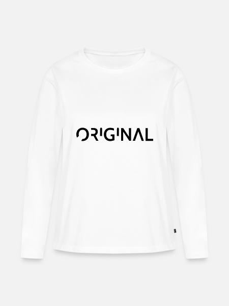 ORIGINAL - Frauen Premium Bio Langarmshirt - Weiß