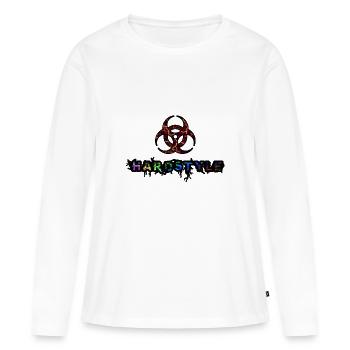 Hardstyle - T-shirt manches longues Premium bio Femme - blanc - Devant - Julia (174cm)
