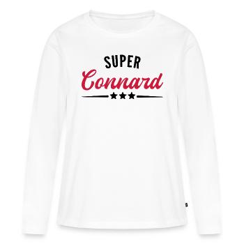 Super Arschloch - Frauen Premium Bio Langarmshirt - Weiß - Vorne - Julia (174cm)
