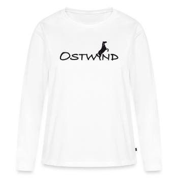 OSTWIND Aufbruch Nach Ora Steigender Hengst - Frauen Premium Bio Langarmshirt - Weiß - Vorne - Julia (174cm)
