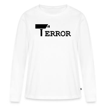fehler - Frauen Premium Bio Langarmshirt - Weiß - Vorne - Julia (174cm)