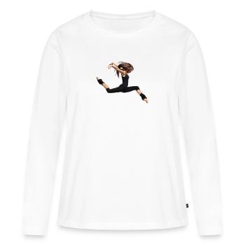 dancer - Women's Premium Organic Long Sleeve Shirt - white - Front - Julia (174cm)
