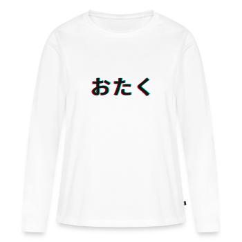 Otaku, Japon - T-shirt manches longues Premium bio Femme - blanc - Devant - Julia (174cm)