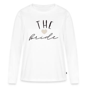 The bride - Frauen Premium Bio Langarmshirt - Weiß - Vorne - Julia (174cm)
