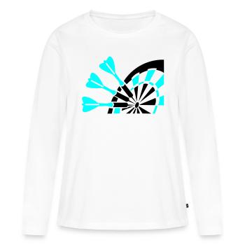 dard - T-shirt manches longues Premium bio Femme - blanc - Devant - Julia (174cm)