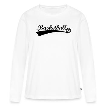 Basketball Basket - Women's Premium Organic Long Sleeve Shirt - white - Front - Julia (174cm)