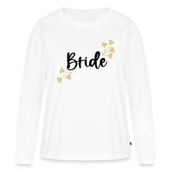 Bride I bride hen party JGA - Women's Premium Organic Long Sleeve Shirt - white - Front - Julia (174cm)