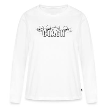 Coach - T-shirt manches longues Premium bio Femme - blanc - Devant - Julia (174cm)