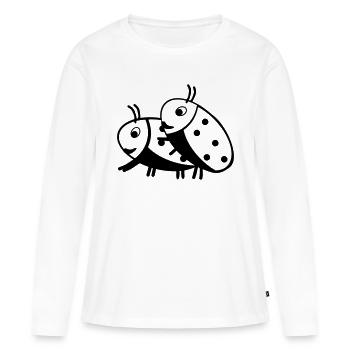 Ladybug - Women's Premium Organic Long Sleeve Shirt - white - Front - Julia (174cm)