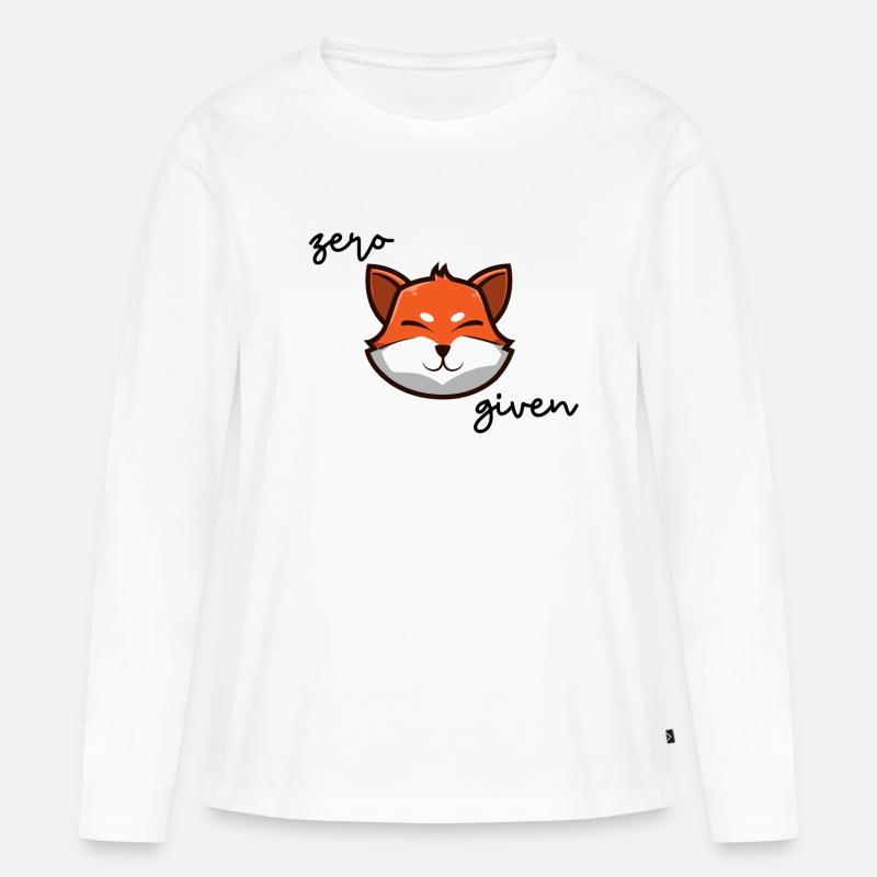 Zero Fox given - Frauen Premium Bio Langarmshirt - Weiß