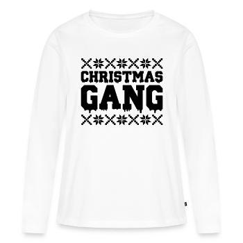 Christmas Gang - Frauen Premium Bio Langarmshirt - Weiß - Vorne - Julia (174cm)