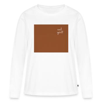 spirit - T-shirt manches longues Premium bio Femme - blanc - Devant - Julia (174cm)