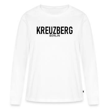 Kreuzberg - Berlin - Allemagne - Allemagne - T-shirt manches longues Premium bio Femme - blanc - Devant - Julia (174cm)