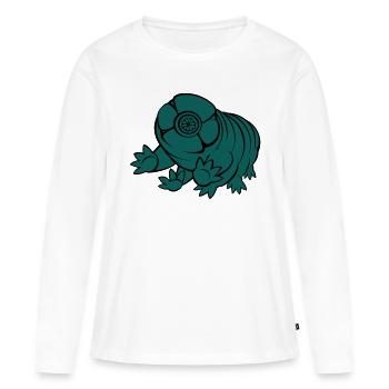 Barbes Tardigrade - T-shirt manches longues Premium bio Femme - blanc - Devant - Julia (174cm)