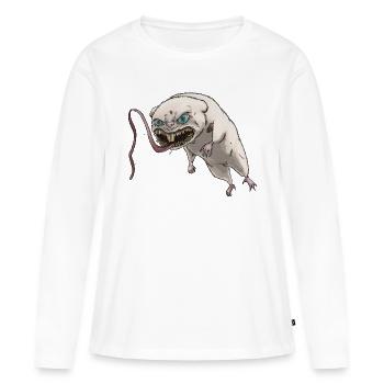Mutant Hamster - T-shirt manches longues Premium bio Femme - blanc - Devant - Julia (174cm)