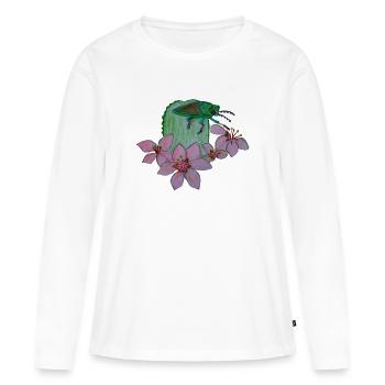 Jewel bug - Women's Premium Organic Long Sleeve Shirt - white - Front - Julia (174cm)