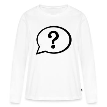 Bulle - T-shirt manches longues Premium bio Femme - blanc - Devant - Julia (174cm)